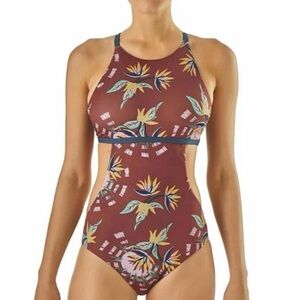 Patagonia Nireta Floral Cutout One-Piece Swimsuit